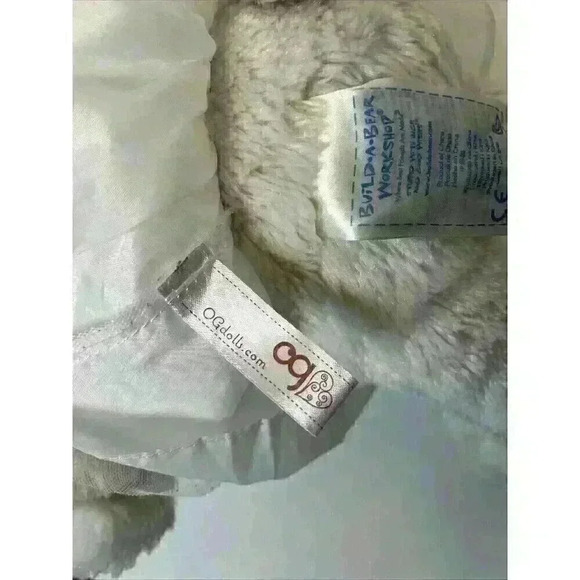 Build A Bear 15" Plush White Cream Original‎ Classic Bear Stuffed Animal Dressed - Picture 7 of 8